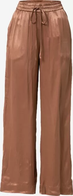 Minimum Pantalons Wide Leg Broek DOROLA Dames Bruin