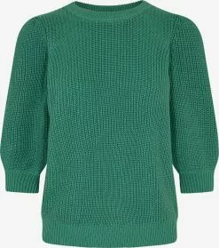 Minimum Fijngebreide Truien Trui Daima Dames Grasgroen