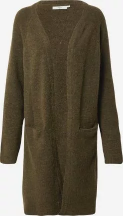 Minimum Vesten Gebreid Vest Kerstin Dames Olijfgroen