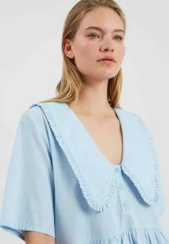 Minimum Laralina - Blousejurk - Chambray Blue -Minimum Winkel 303cd4c0b77846aa88051f63a7bfea59