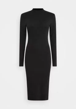 Minimum Ressy - Gebreide Jurk - Black -Minimum Winkel 30aa8ee59b3144a2bd3801af44108243