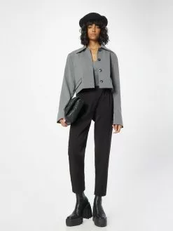 Minimum Bandplooibroeken Tapered Bandplooibroek SOFJA Dames Zwart -Minimum Winkel 465a457f699201be693a263169471193