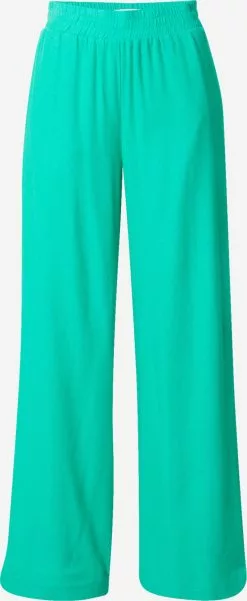 Minimum Pantalons Wide Leg Broek Dames Mintgroen