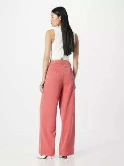 Minimum Pantalons Wide Leg Broek Dames Lichtrood -Minimum Winkel 95abd0a655f425375e2252cce6ad72a3