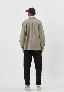 Minimum Kendo - Overhemd - Greige Melange -Minimum Winkel 9bf28a99db3b4248b545900fe8d3a426