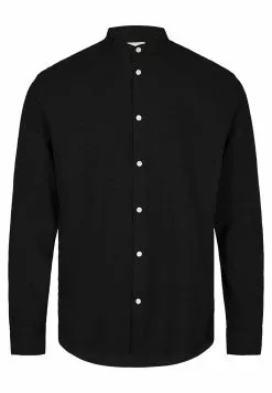 Minimum Anholt - Overhemd - Black Grey Melange -Minimum Winkel c08e86b2b5b047d89d47cd0c2f05e74d