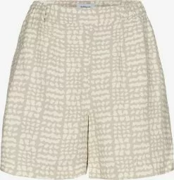 Minimum Shorts Loosefit Bandplooibroek Locoa Dames Beige / Crème