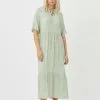 Minimum Sofias - Jurk - Pine Green -Minimum Winkel f264af19389747c1ae48545023b0c2c2