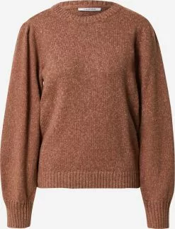 Minimum Fijngebreide Truien Trui GUNNVA Dames Bruin